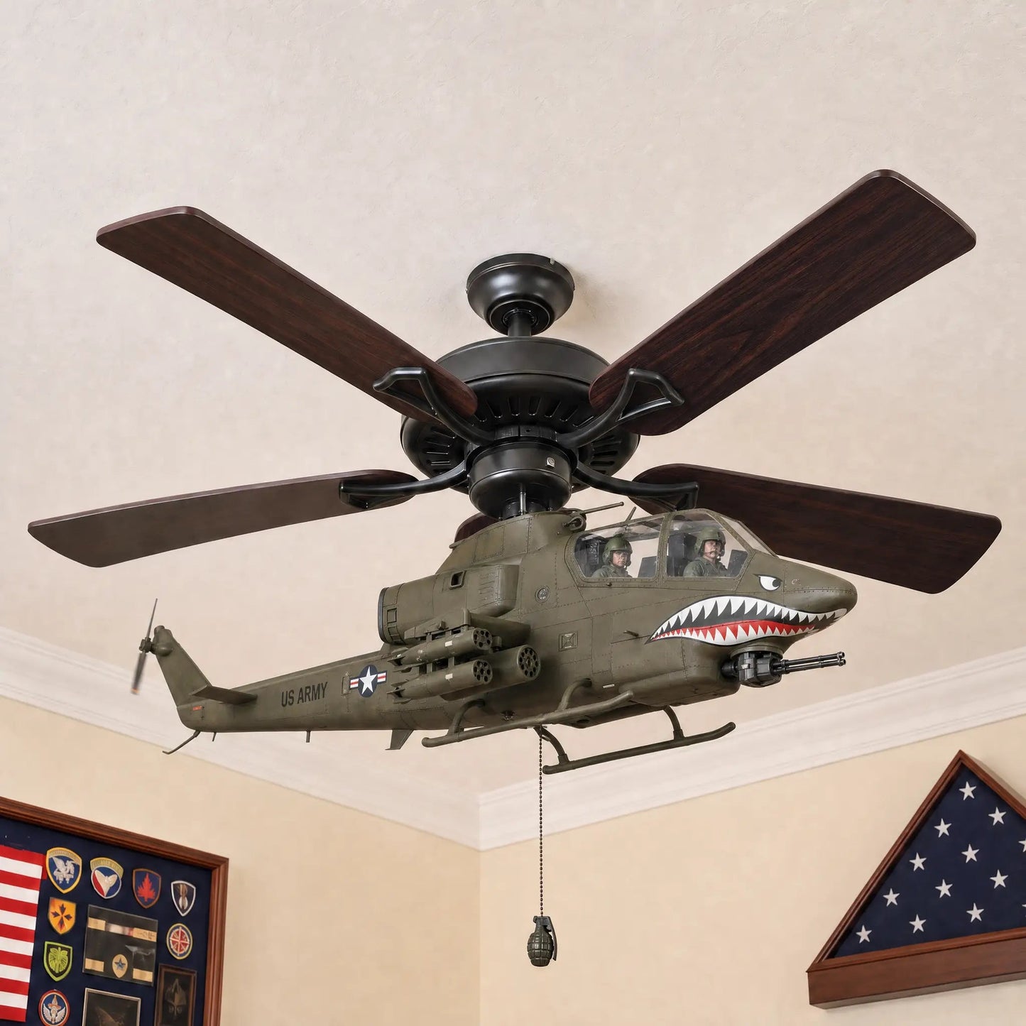 Fan Chopper - Helicopter Ceiling Fan Attachment